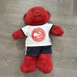 BAB Build A Bear Red Horn Bear Atlanta Hawks Basketball Teddy Bear